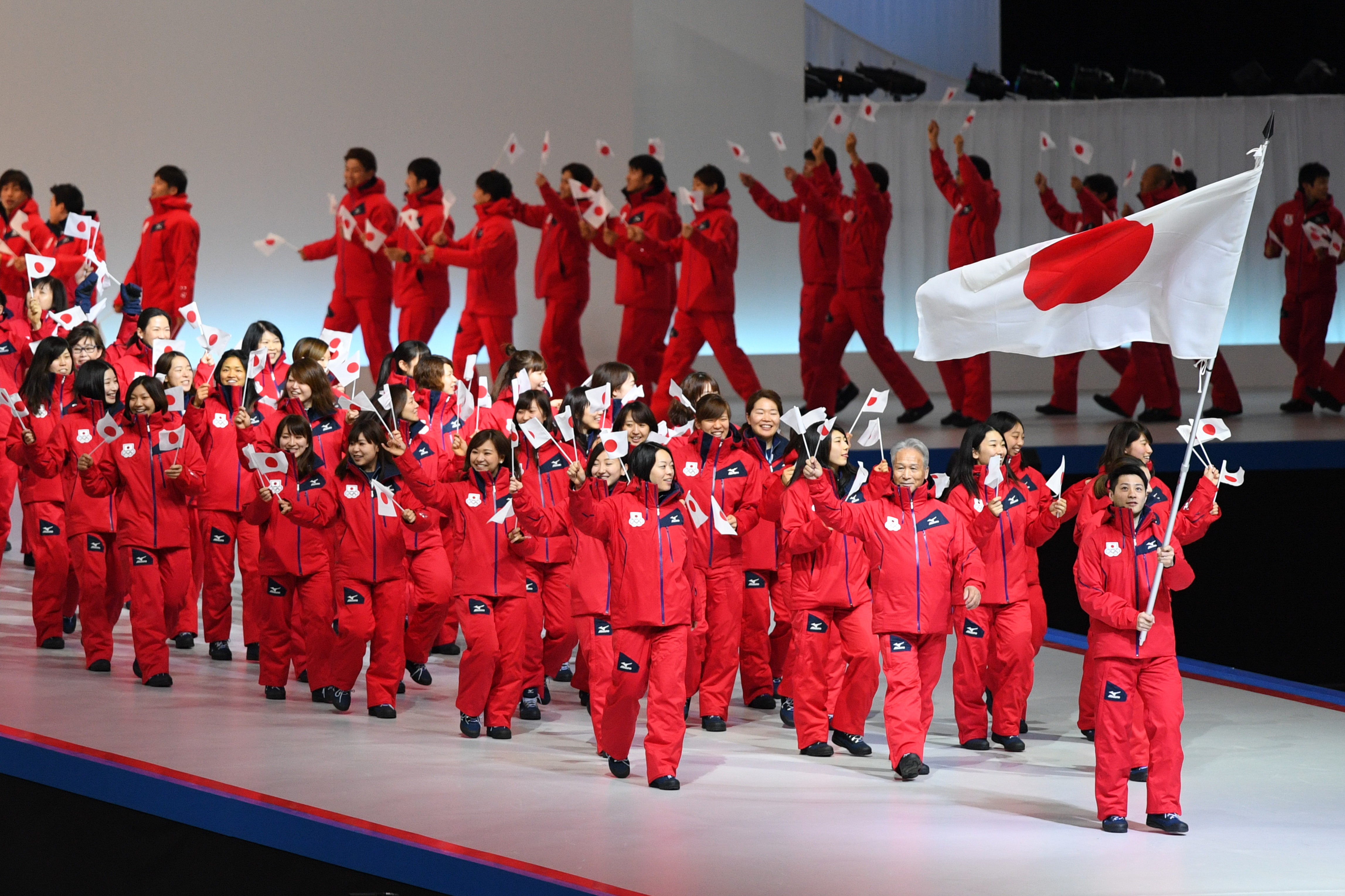 ú{ãIèc/Japan Delegation (JPN),  FEBRUARY 19, 2017 :  Opening Ceremony  during the 2017 Sapporo Asian Winter Games  at Sapporo Dome in Hokkaido, Japan.  (Photo by AFLO SPORT)