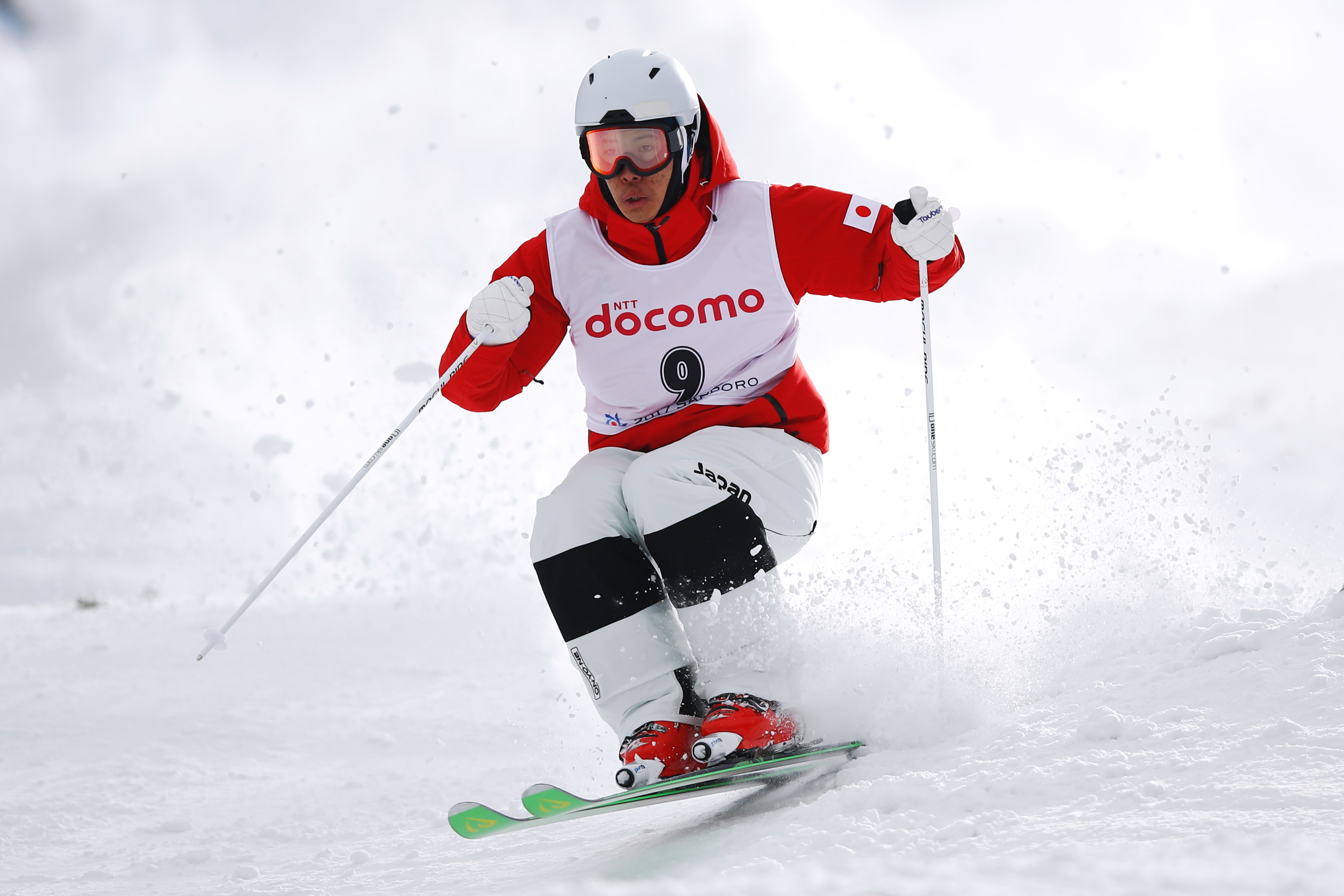 xs^/Ikuma Horishima (JPN),  FEBRUARY 24, 2017 - Freestyle Skiing :  men's Dual Moguls Final  during the 2017 Sapporo Asian Winter Games  at Bankei Ski Park in Hokkaido, Japan.  (Photo by Sho Tamura/AFLO SPORT)