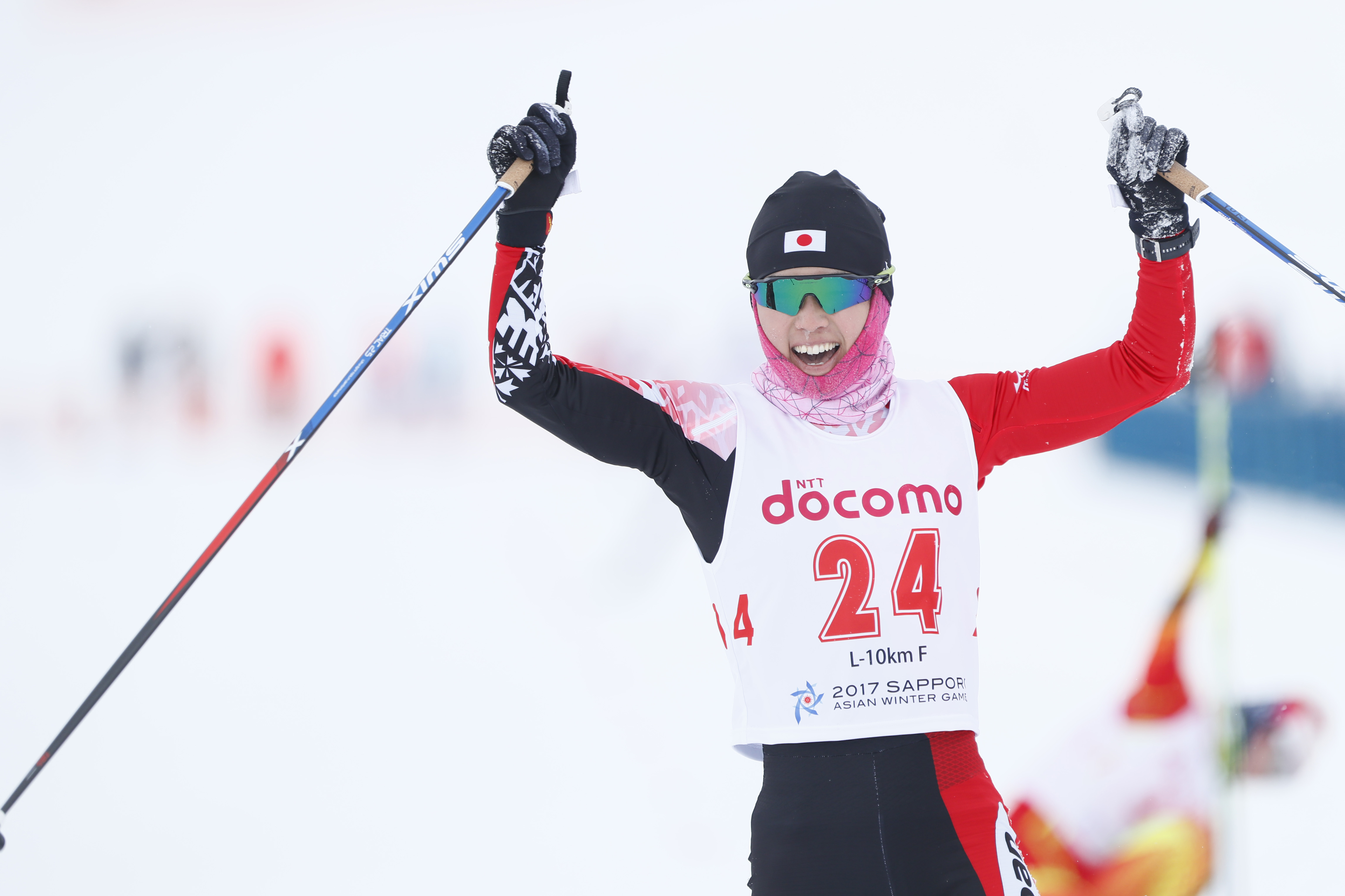 „RM/Yuki Kobayashi (JPN), FEBRUARY 21, 2017 - Cross Country Skiing : Women's 10km Free during the 2017 Sapporo Asian Winter Games at Shirahatayama Open Stadium in Hokkaido, Japan. (Photo by Yohei Osada/AFLO SPORT)