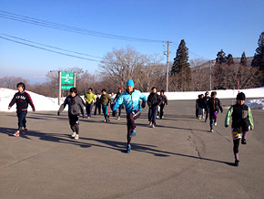 朝のコンディショニングトレーニング