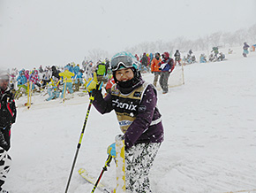 佐藤選手　会心の滑りと素敵な笑顔ありがとう