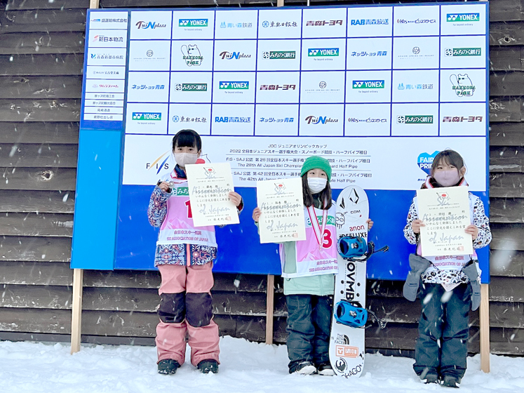 ①全日本ジュニア小学3年女子表彰